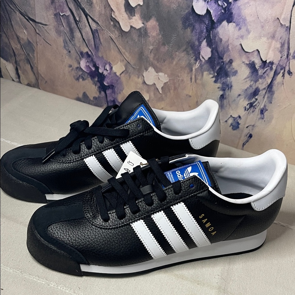 Adidas Samoa Black and White Sneakers - Picture 6 of 10